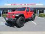 2020 Red /TAN Jeep Wrangler Unlimited Rubicon (1C4HJXFN8LW) with an 2.0L L4 DOHC 16V TURBO engine, 6A transmission, located at 2630 Grass Valley Highway, Auburn, CA, 95603, (530) 508-5100, 38.937893, -121.095482 - Featuring a brand new set of 17" Fuel Recoil wheels and 35" Toyo RT trail tires. - Photo#0