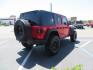 2020 Red /TAN Jeep Wrangler Unlimited Rubicon (1C4HJXFN8LW) with an 2.0L L4 DOHC 16V TURBO engine, 6A transmission, located at 2630 Grass Valley Highway, Auburn, CA, 95603, (530) 508-5100, 38.937893, -121.095482 - Featuring a brand new set of 17" Fuel Recoil wheels and 35" Toyo RT trail tires. - Photo#4