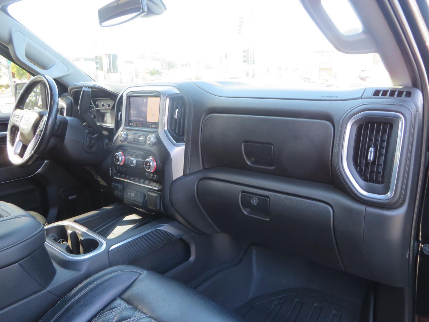 2020 Black GMC Sierra 1500 SLT Crew Cab Short Box 4WD (3GTU9DEL2LG) with an 6.2L V8 OHV 16V engine, 6A transmission, located at 2630 Grass Valley Highway, Auburn, CA, 95603, (530) 508-5100, 38.937893, -121.095482 - An American Luxury Coach Z92 built 1500. Features a 6" Lift kit, 20" Fuel wheels, 35" Nitto Ridge Grappler tires, Westin Running boards, Power Tonneau cover, Window tint, Katzkin leather, and window deflectors. - Photo#49