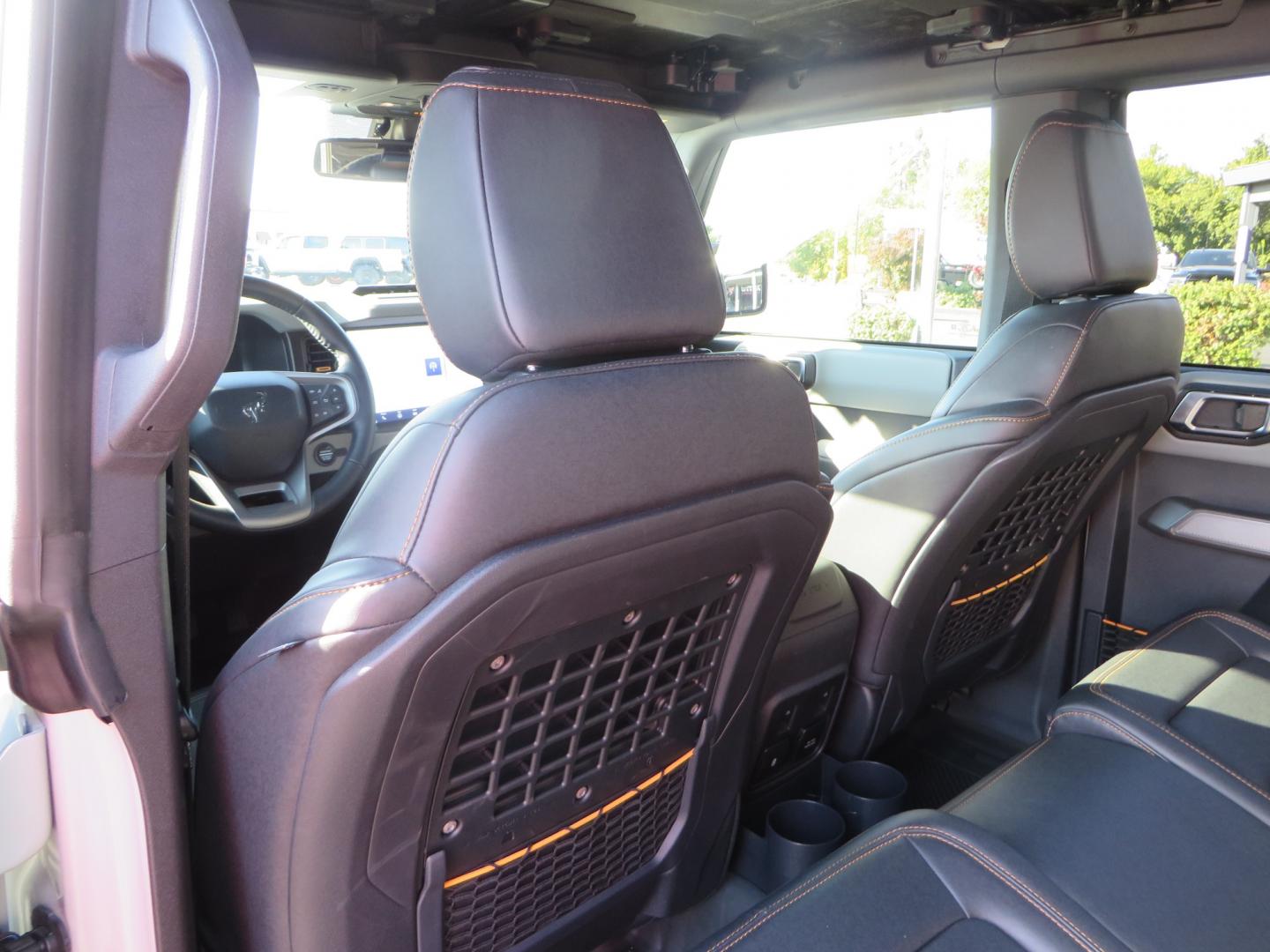 2023 Gray /BLACK Ford Bronco Badlands 4-Door w/Advanced (1FMEE5DP1PL) with an 2.7L V6 DOHC 24V engine, 7M transmission, located at 2630 Grass Valley Highway, Auburn, CA, 95603, (530) 508-5100, 38.937893, -121.095482 - Features a Zone offroad 1" level kit, 17" American Racing Baja wheels, 35" BFG KO2 tires, window tint, RC spare tire relocation & 3rd brake light extension. - Photo#35