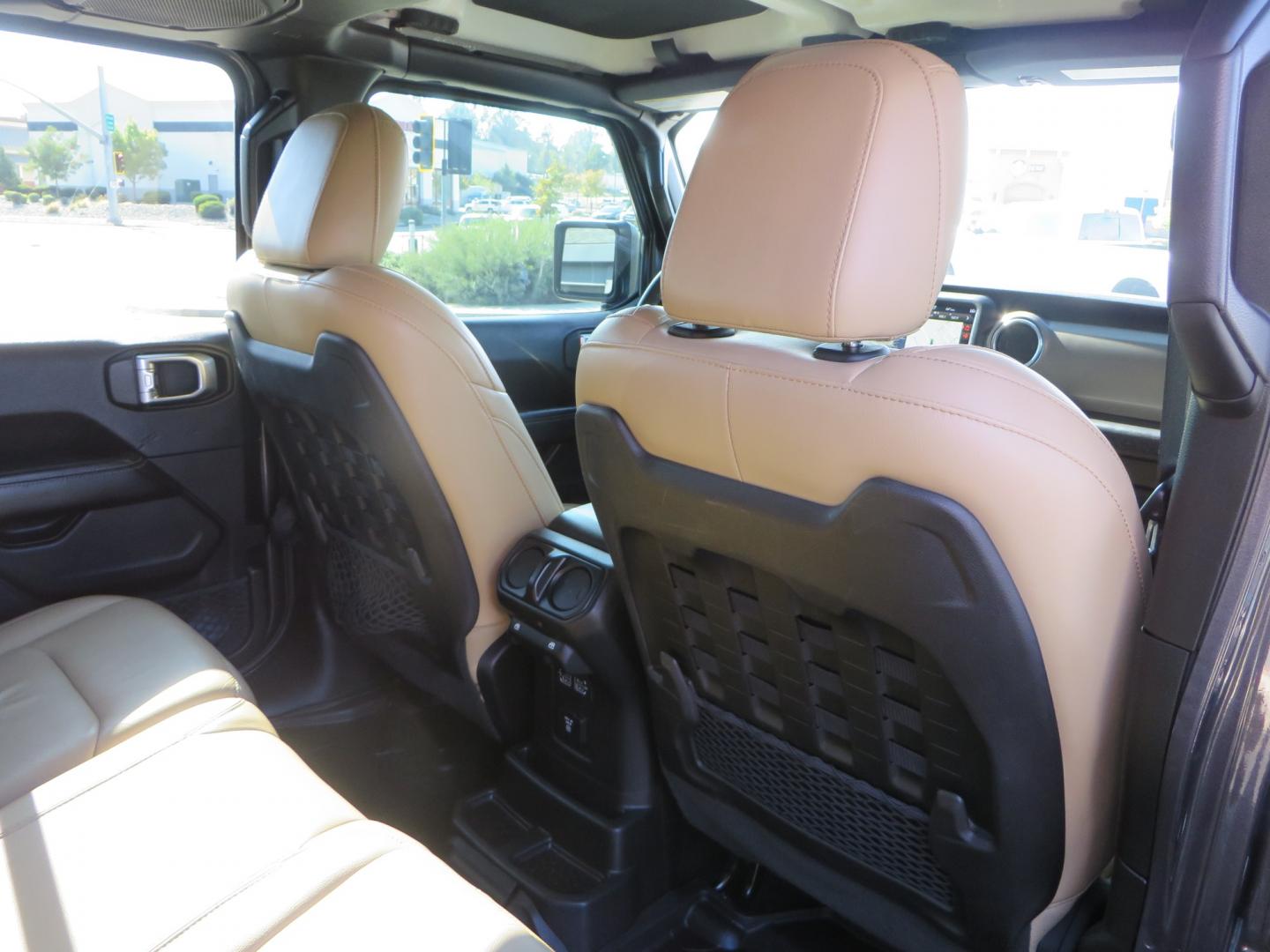 2018 CHARCOAL /TAN Jeep Wrangler JL Unlimited Rubicon (1C4HJXFG4JW) with an 3.6L V6 DOHC 24V FFV engine, 6A transmission, located at 2630 Grass Valley Highway, Auburn, CA, 95603, (530) 508-5100, 38.937893, -121.095482 - Must see Jeep with Fox shocks, Raceline wheels, Nitto Ridge Grappler tires, Dual Exhaust, and window tint. - Photo#49