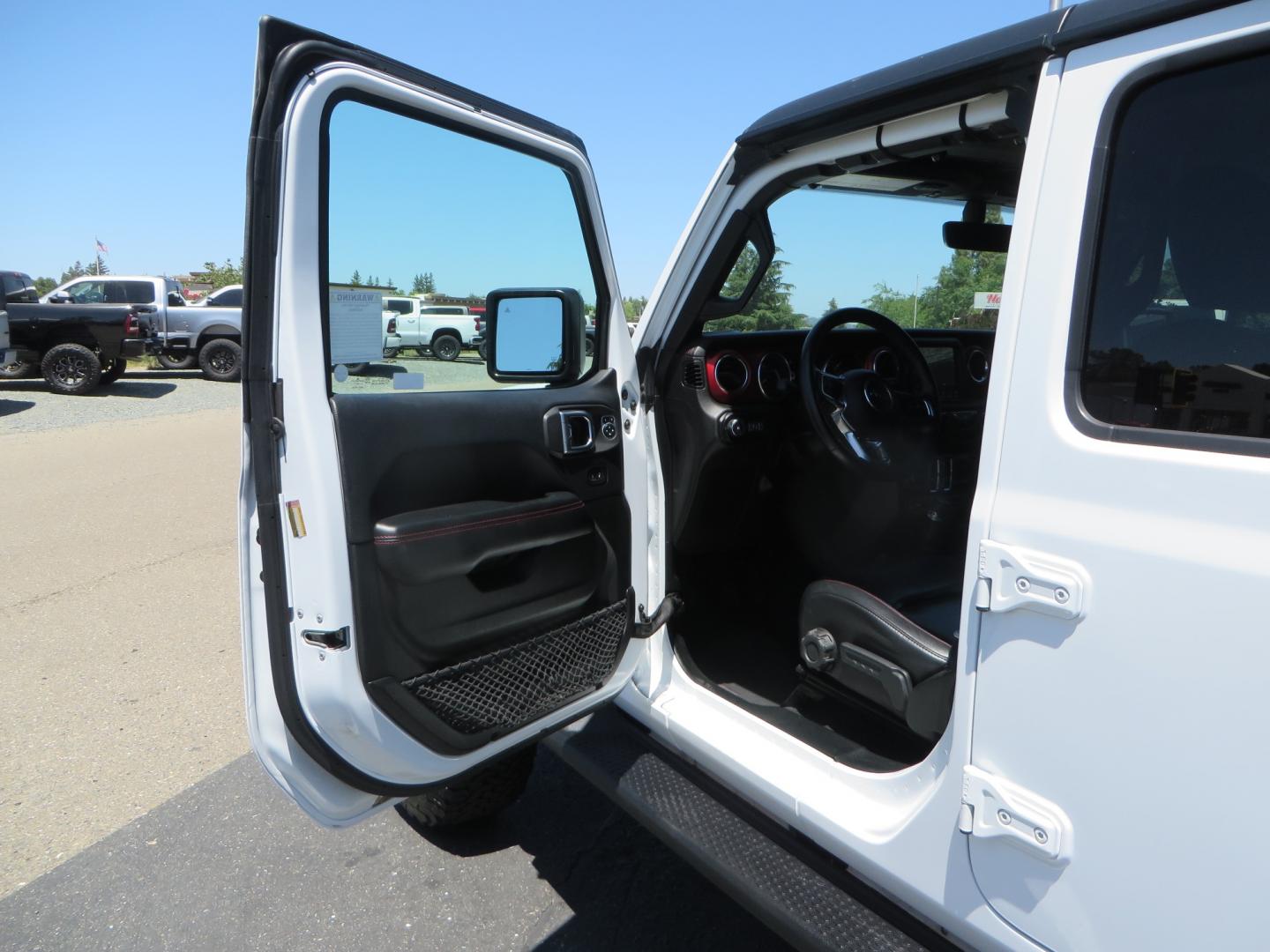 2018 White /black Jeep Wrangler JK Unlimited Rubicon 4WD (1C4HJXFGXJW) with an 3.6L V6 engine, Manual 6 speed transmission, located at 2630 Grass Valley Highway, Auburn, CA, 95603, (530) 508-5100, 38.937893, -121.095482 - Features - Zone Offroad 3" suspension system, Fox Adventure series shocks, 37" BFG KO2 tires, Fuel Ammo wheels, and a Teraflex spare tire relocation. - Photo#15