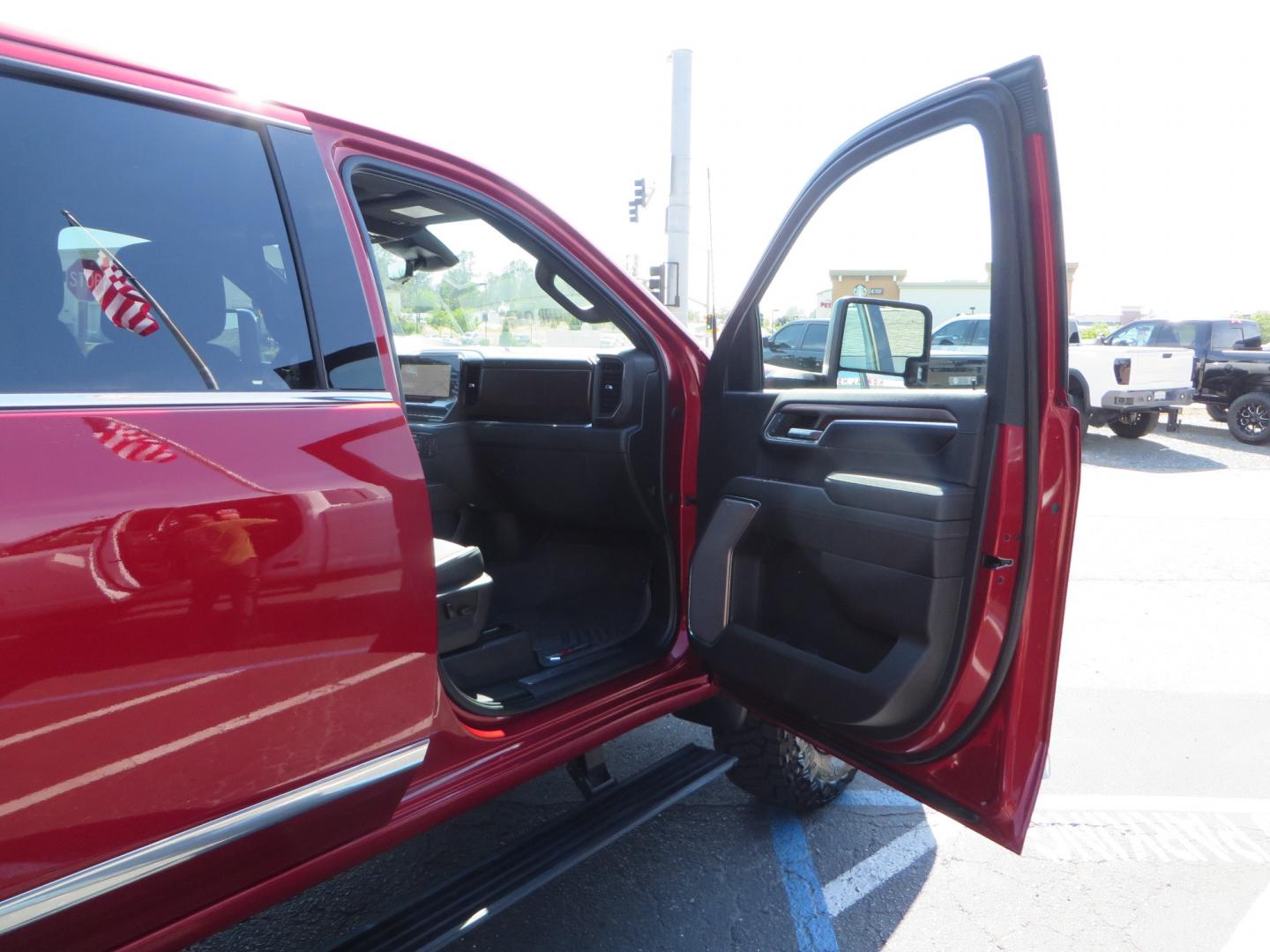 2024 MAROON /BLACK Chevrolet Silverado 2500HD High Country (1GC4YREY3RF) with an 6.6L V8 TURBO DIESEL engine, Automatic, 10-Spd transmission, located at 2630 Grass Valley Highway, Auburn, CA, 95603, (530) 508-5100, 38.937893, -121.095482 - Must see High Country Duramax with a Zone Offroad leveling kit, Fox 2.0 shocks, 17" Method MR315 wheels, and 35" Toyo RT trail tires. - Photo#48