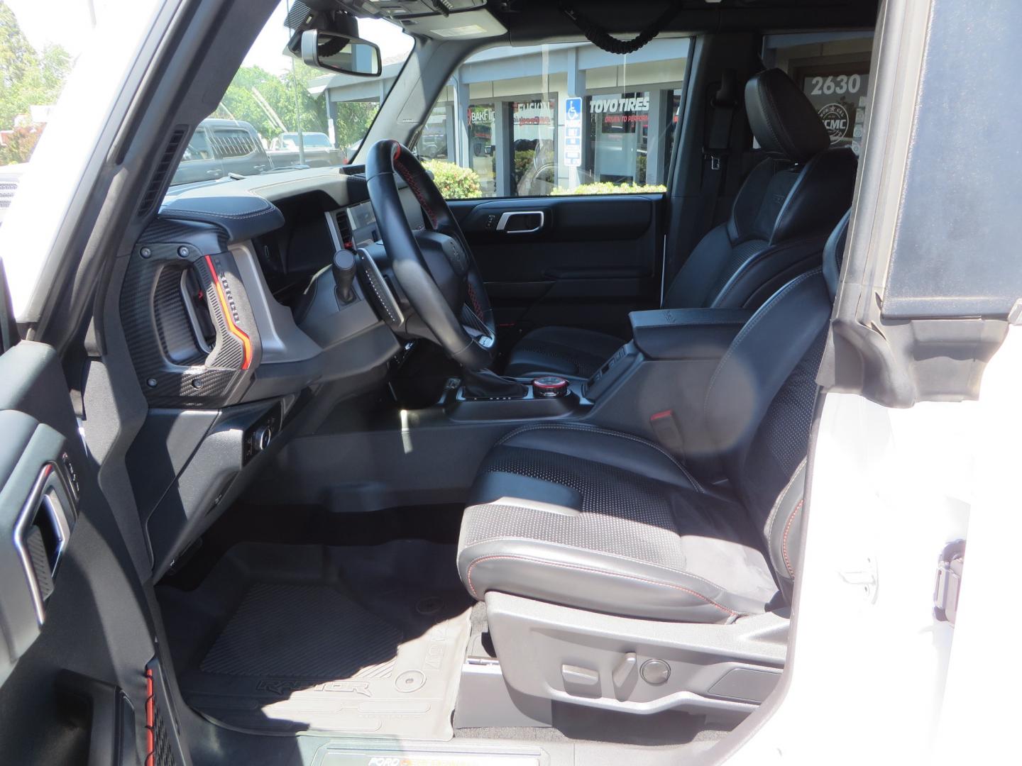 2023 White /BLACK Ford Bronco Raptor (1FMEE5JR6PL) with an 3.0L V6 DOHC 24V engine, automatic transmission, located at 2630 Grass Valley Highway, Auburn, CA, 95603, (530) 508-5100, 38.937893, -121.095482 - Ford Bronco Raptor - Photo#19