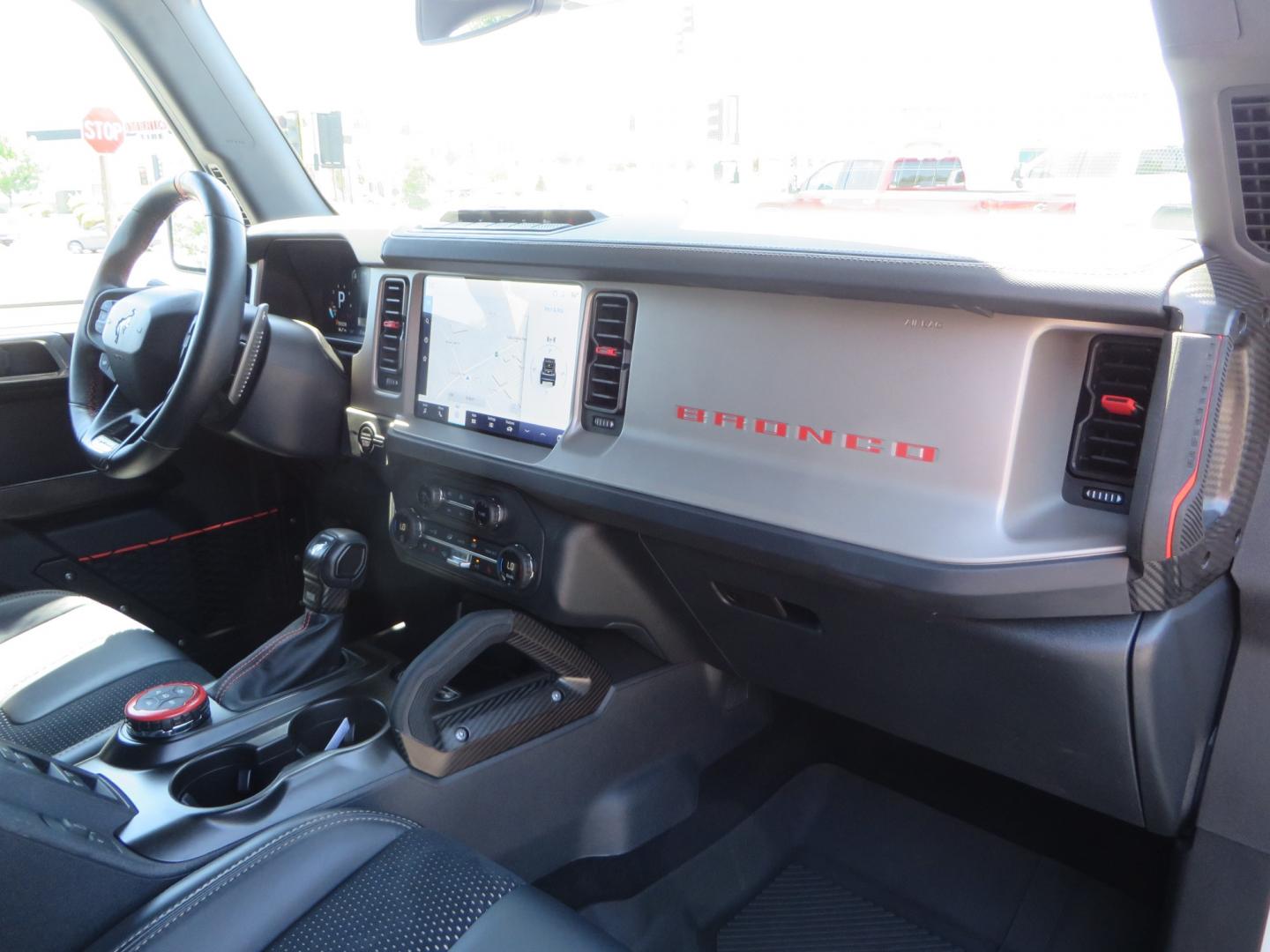 2023 White /BLACK Ford Bronco Raptor (1FMEE5JR6PL) with an 3.0L V6 DOHC 24V engine, automatic transmission, located at 2630 Grass Valley Highway, Auburn, CA, 95603, (530) 508-5100, 38.937893, -121.095482 - Ford Bronco Raptor - Photo#56