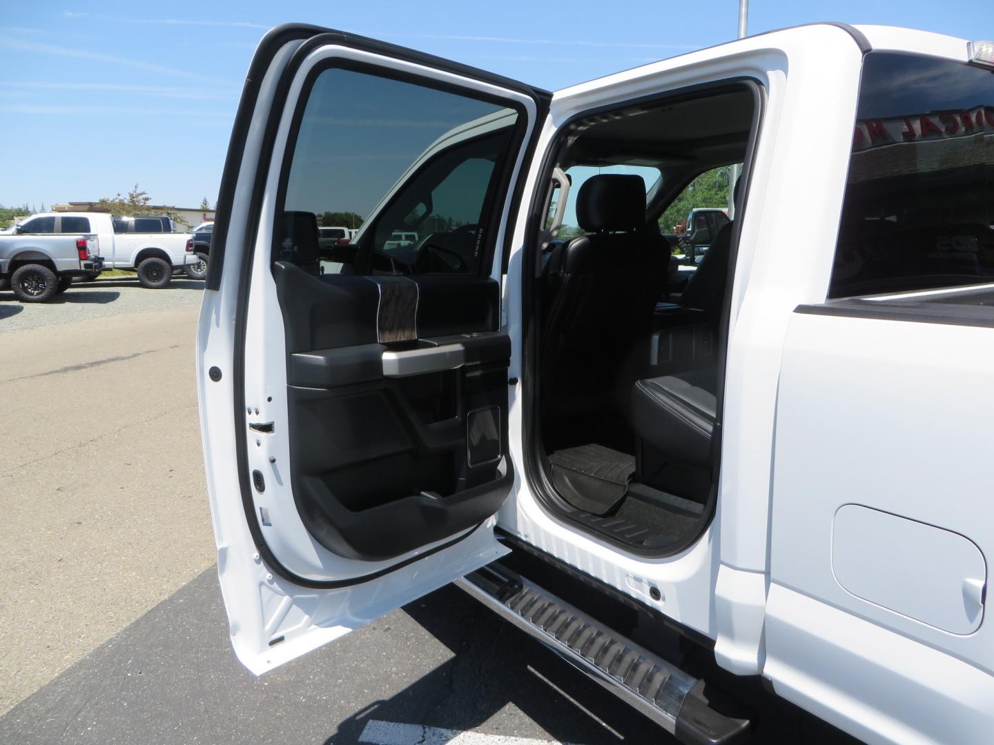 2017 White Ford F-250 SD Lariat Crew Cab Short Bed 4WD (1FT7W2BT4HE) with an 6.7L V8 OHV 16V DIESEL engine, 6A transmission, located at 2630 Grass Valley Highway, Auburn, CA, 95603, (530) 508-5100, 38.937893, -121.095482 - Leveled F250 sitting on brand new 17" Method Race wheels and Nitto Recon Grappler tires. - Photo#35