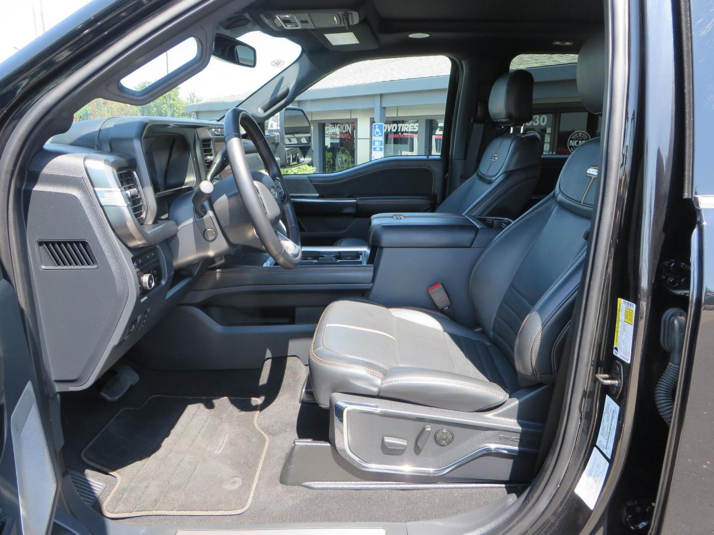 2023 Ford F-350 SD Platinum Crew Cab Short Bed 4WD (1FT8W3BM7PE) with an 6.7L V8 OHV 16V DIESEL engine, 6A transmission, located at 2630 Grass Valley Highway, Auburn, CA, 95603, (530) 508-5100, 38.937893, -121.095482 - Features a BDS 3" radius arm suspension system, Fox 2.0 Shocks, 17" KMC Beadlock wheels with Powdercoated black rings and ARP hardware, 37" Toyo RT trail tires, and a factory slim line bug deflector. - Photo#32