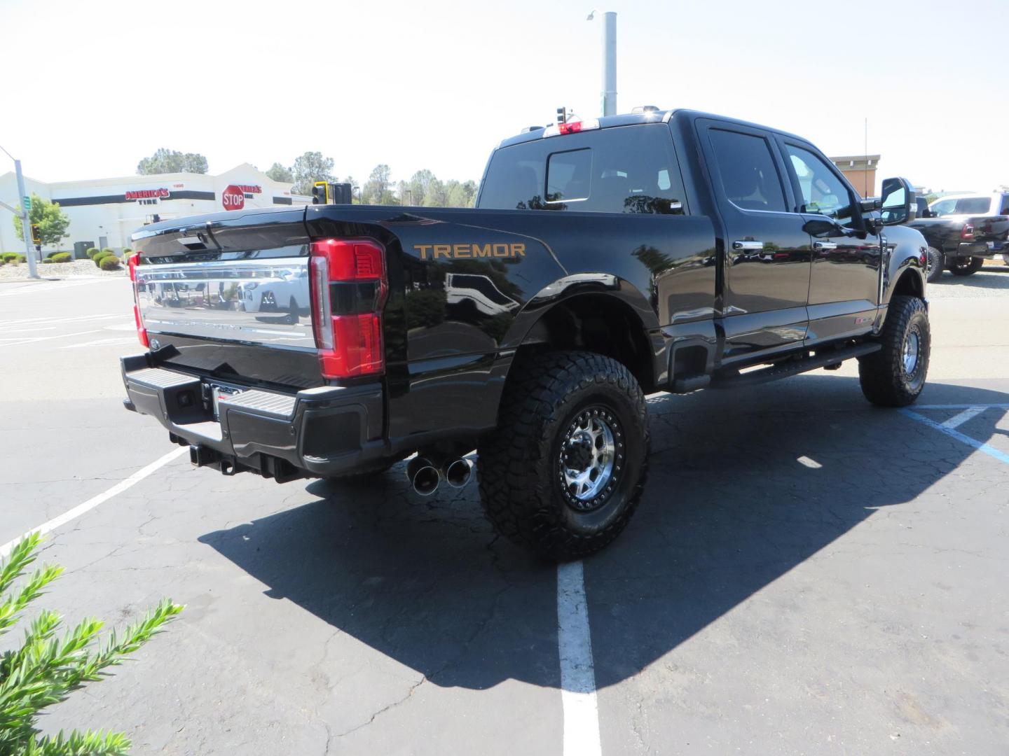 2023 Ford F-350 SD Platinum Crew Cab Short Bed 4WD (1FT8W3BM7PE) with an 6.7L V8 OHV 16V DIESEL engine, 6A transmission, located at 2630 Grass Valley Highway, Auburn, CA, 95603, (530) 508-5100, 38.937893, -121.095482 - Features a BDS 3" radius arm suspension system, Fox 2.0 Shocks, 17" KMC Beadlock wheels with Powdercoated black rings and ARP hardware, 37" Toyo RT trail tires, and a factory slim line bug deflector. - Photo#6