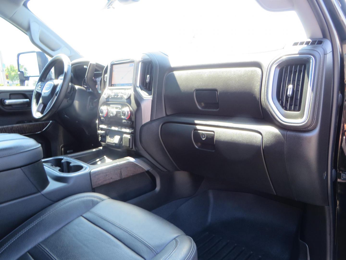 2023 /BLACK GMC Sierra 2500HD Denali Crew Cab 4WD SB (1GT49REY5PF) with an 6.6L V8 OHV 16V TURBO DIESEL engine, 6A transmission, located at 2630 Grass Valley Highway, Auburn, CA, 95603, (530) 508-5100, 38.937893, -121.095482 - Denali 2500 sitting on a BDS 5" suspension system, Upper control arms, Fox shocks, 20" 4 Play wheels, 37" Nitto Ridge Grappler tires, window tint, and weathertech floor liners. - Photo#51