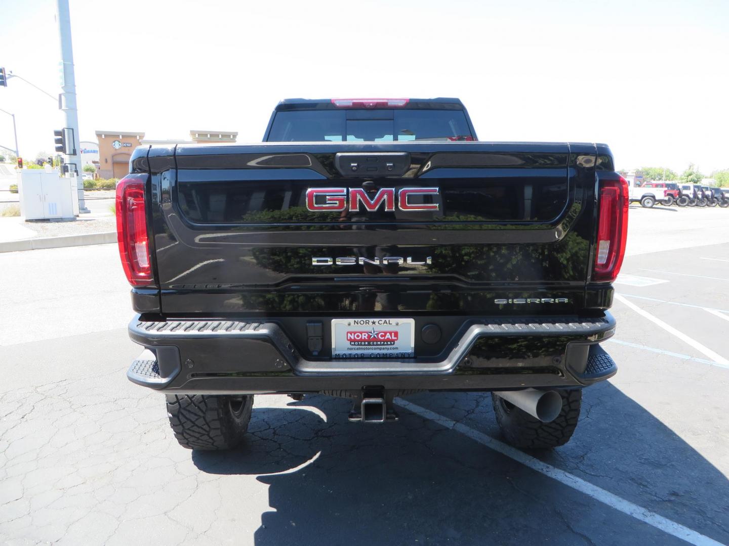 2023 /BLACK GMC Sierra 2500HD Denali Crew Cab 4WD SB (1GT49REY5PF) with an 6.6L V8 OHV 16V TURBO DIESEL engine, 6A transmission, located at 2630 Grass Valley Highway, Auburn, CA, 95603, (530) 508-5100, 38.937893, -121.095482 - Denali 2500 sitting on a BDS 5" suspension system, Upper control arms, Fox shocks, 20" 4 Play wheels, 37" Nitto Ridge Grappler tires, window tint, and weathertech floor liners. - Photo#5