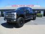 2023 /BLACK Ford F-350 SD Platinum Crew Cab Short Bed 4WD (1FT8W3BM5PE) with an 6.7L V8 OHV 16V DIESEL engine, 6A transmission, located at 2630 Grass Valley Highway, Auburn, CA, 95603, (530) 508-5100, 38.937893, -121.095482 - Features a BDS 3" radius arm suspension system, Fox 2.0 Shocks, 20" Method 323 wheels, 37" Nito Ridge Grappler tires, and a factory slim line bug deflector. - Photo#0