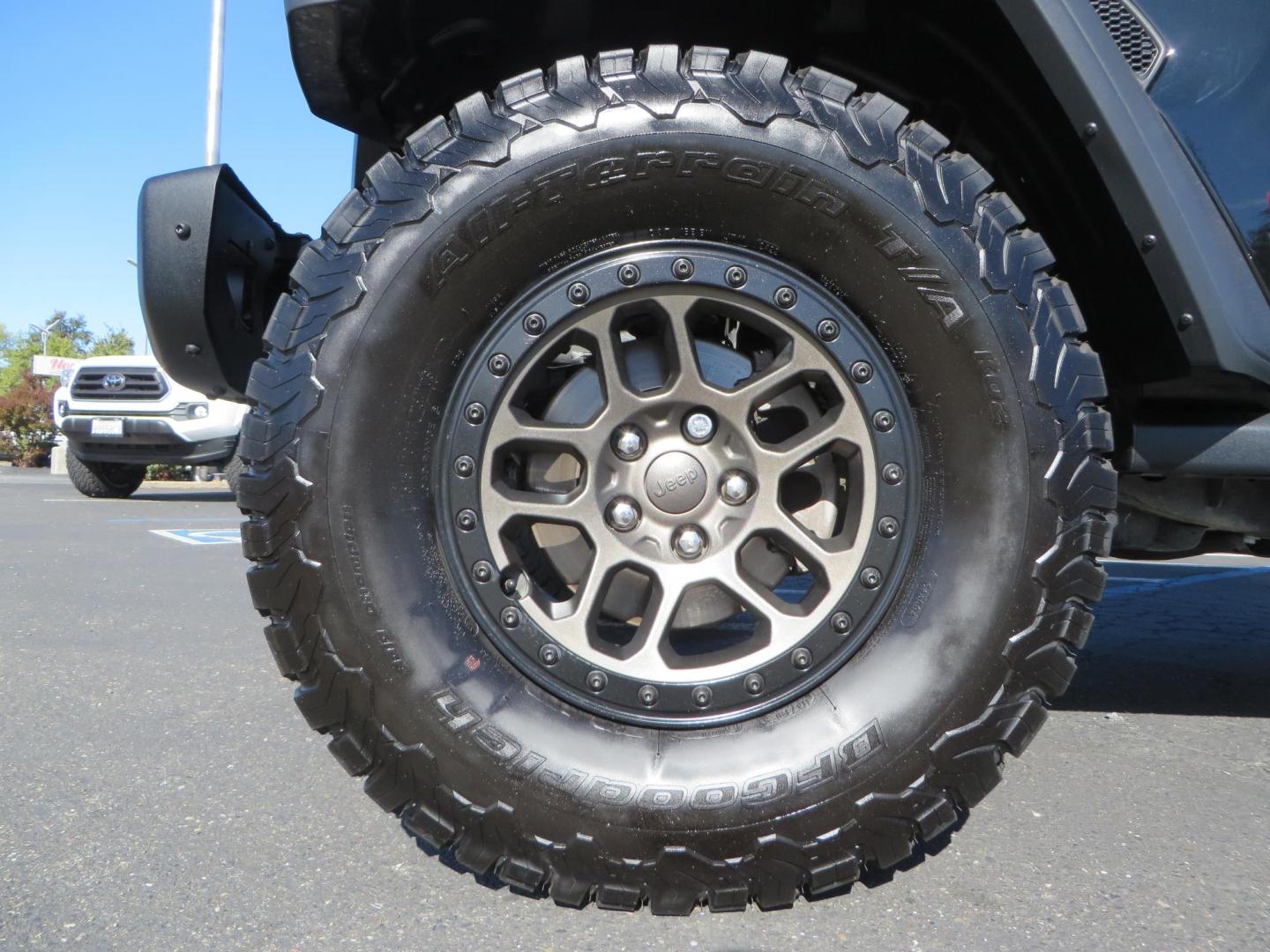 2020 BLACK /BLACK Jeep Wrangler Unlimited Rubicon (1C4HJXFGXLW) with an 3.6L V6 DOHC 24V FFV engine, 6A transmission, located at 2630 Grass Valley Highway, Auburn, CA, 95603, (530) 508-5100, 38.937893, -121.095482 - Rubicon with a set of brand new 392 wheels and tires as well as a new factory soft top never installed. - Photo#8