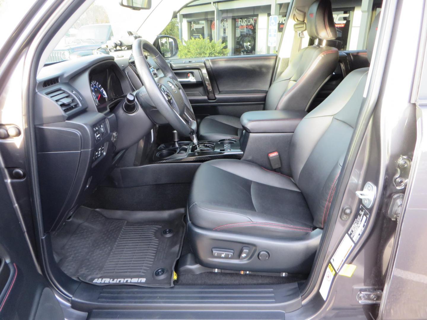 2019 CHARCOAL /BLACK Toyota 4Runner TRD Off-Road Premium 4WD (JTEBU5JR8K5) with an 4.0L V6 DOHC 24V engine, 5A transmission, located at 2630 Grass Valley Highway, Auburn, CA, 95603, (530) 508-5100, 38.937893, -121.095482 - Looking for a 4Runner to start your overlanding adventures? Check out this TRD Off-Road Premium Featuring Dobinson suspension, TRD wheels, Toyo AT tires, Gobi Roof Rack and ladder, Rock Sliders, Baja Designs A pillar lights, C4 Skid Plate, Bug Guards, AVS window vetn visors, ICS dash mount, CB, Spri - Photo#23