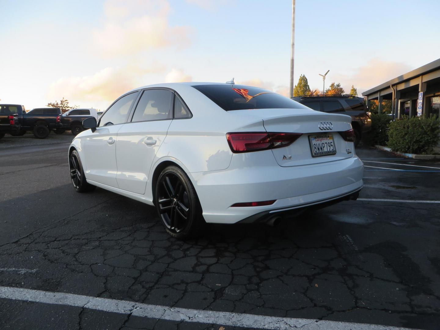 2018 White /Gray Audi A3 2.0 TFSI Premium (WAUB8GFF1J1) with an 2.0L L4 DOHC 16V engine, 6A transmission, located at 2630 Grass Valley Highway, Auburn, CA, 95603, (530) 508-5100, 38.937893, -121.095482 - Photo#6