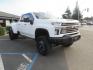 2022 White /Black Chevrolet Silverado 3500HD High Country Crew Cab 4WD (1GC4YVEY0NF) with an 6.6L V8 OHV 32V TURBO DIESEL engine, 6A transmission, located at 2630 Grass Valley Highway, Auburn, CA, 95603, (530) 508-5100, 38.937893, -121.095482 - Must see High Country Dually featuring a CST lift kit, 20" DDC wheels, Toyo Open Country RT Trail tires, Road Armor front and rear bumpers, Road Armor 12k Winch, Westin LED lights, and Window tint. - Photo#2