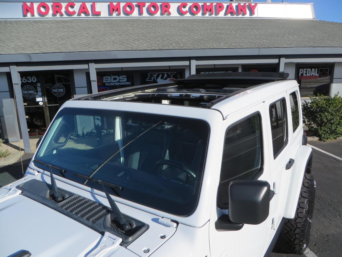 2020 White /Black Jeep Wrangler Unlimited Rubicon (1C4HJXFN2LW) with an 2.0L L4 DOHC 16V TURBO engine, 6A transmission, located at 2630 Grass Valley Highway, Auburn, CA, 95603, (530) 508-5100, 38.937893, -121.095482 - Featuring a Zone offroad suspension system, Fox shocks, 17" Method NV wheels, 37" Nitto Ridge Grappler tires, and a Teraflex HD tire carrier. - Photo#65