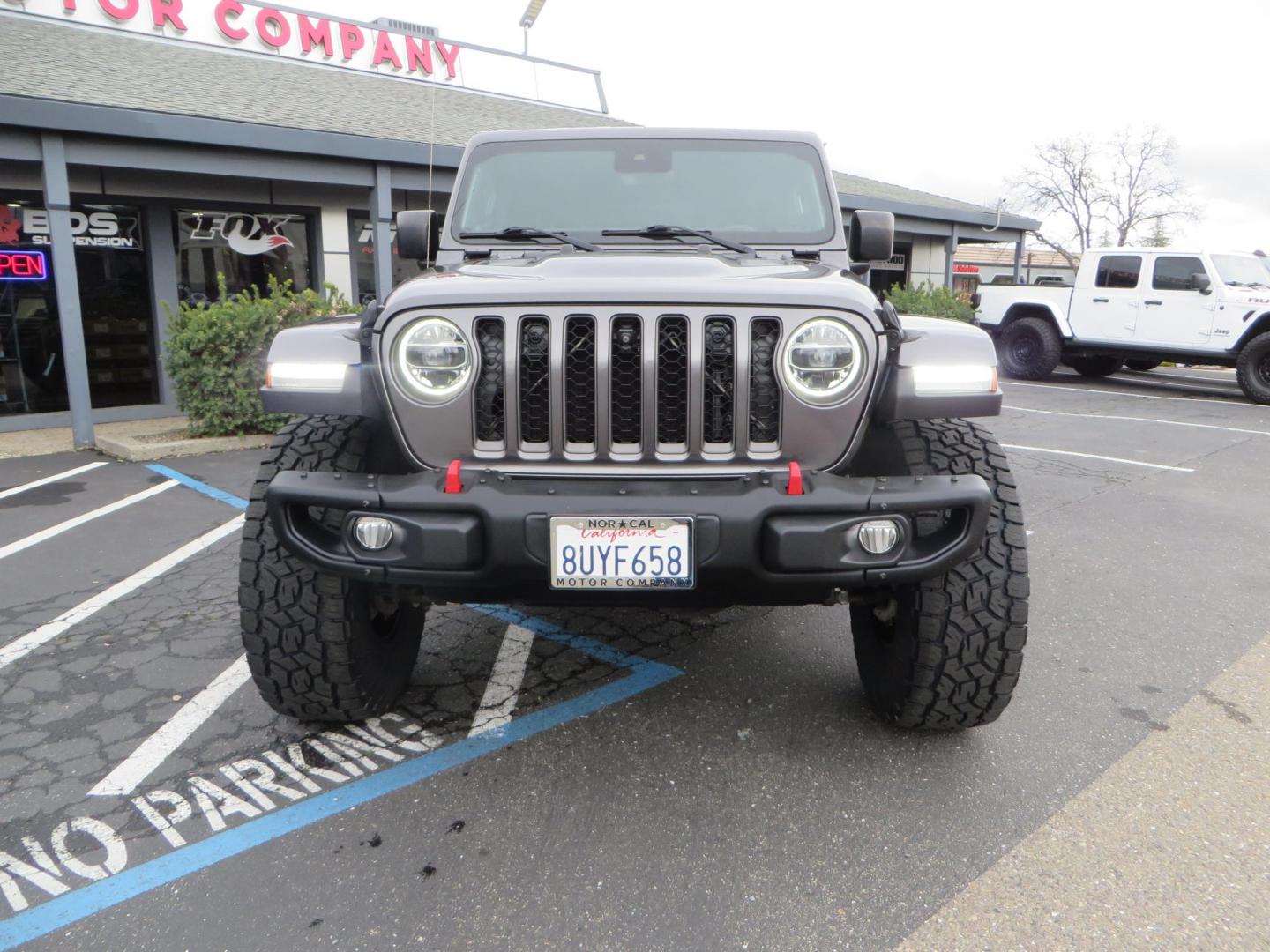 2021 CHARCOAL /black Jeep Wrangler Unlimited Rubicon (1C4HJXFG5MW) with an 3.6L V6 DOHC 24V FFV engine, 6A transmission, located at 2630 Grass Valley Highway, Auburn, CA, 95603, (530) 508-5100, 38.937893, -121.095482 - Photo#1