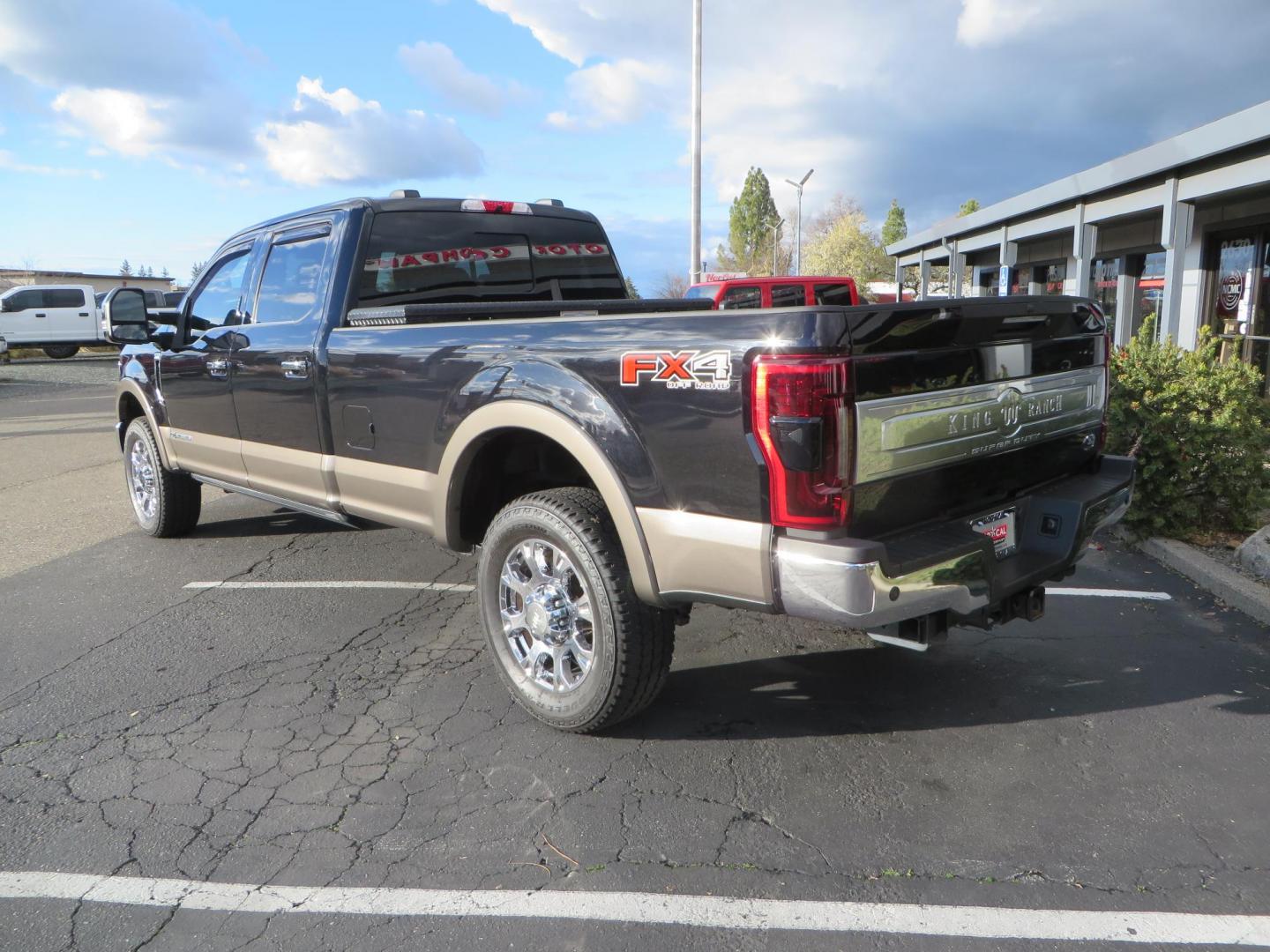 2020 BLACK /BROWN Ford F-350 SD King Ranch Crew Cab Long Bed 4WD (1FT8W3BT7LE) with an 6.7L V8 OHV 16V DIESEL engine, 6A transmission, located at 2630 Grass Valley Highway, Auburn, CA, 95603, (530) 508-5100, 38.937893, -121.095482 - Features a Decked Truck Bed storage system, Better Build toolbox, Bolt cable locks, Bug Defelector, and Weathertech side window deflectors. - Photo#6