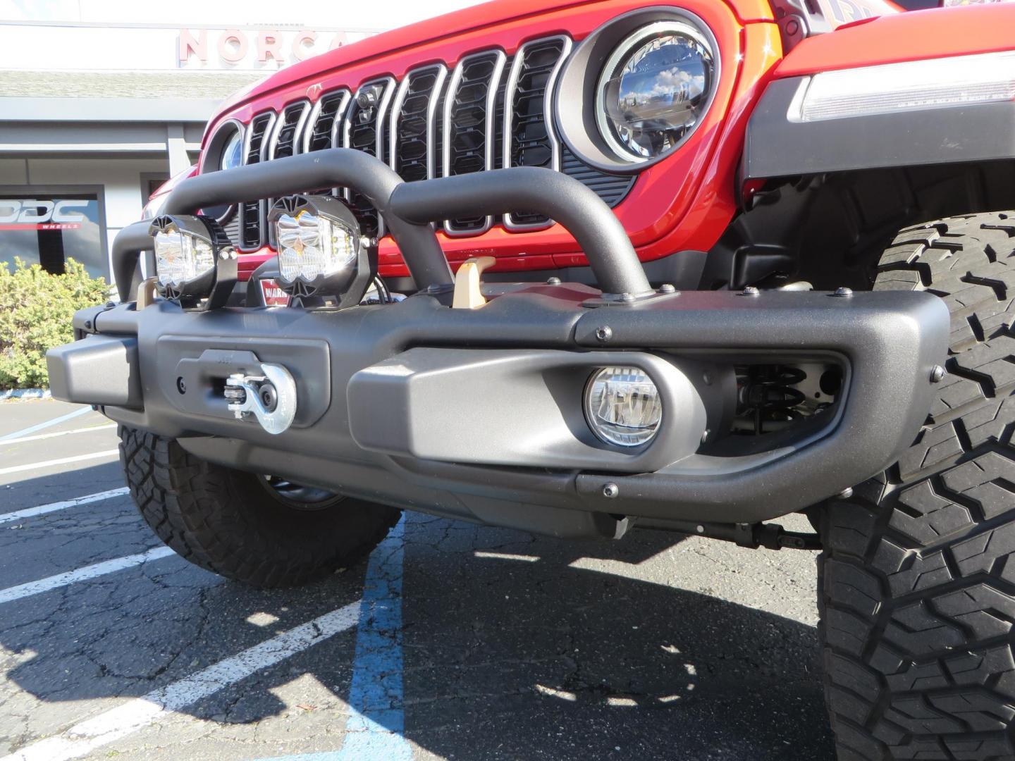 2024 Red /Black Jeep Wrangler Rubicon 392 (1C4RJXSJ3RW) with an 6.4L V8 DOHC 32V engine, 6M transmission, located at 2630 Grass Valley Highway, Auburn, CA, 95603, (530) 508-5100, 38.937893, -121.095482 - Final Edition Rubicon 392 with every option... Sitting on 17" Bronze Fuel Rebel wheels, 37" Toyo RT Trail tires, Baja Designs LP4 A pillar and bumper lights, paint correction before fully ceramic coated, PPF, and Ceramic window tint on front door glass and windshield. Sky One Touch Power top, Remova - Photo#11