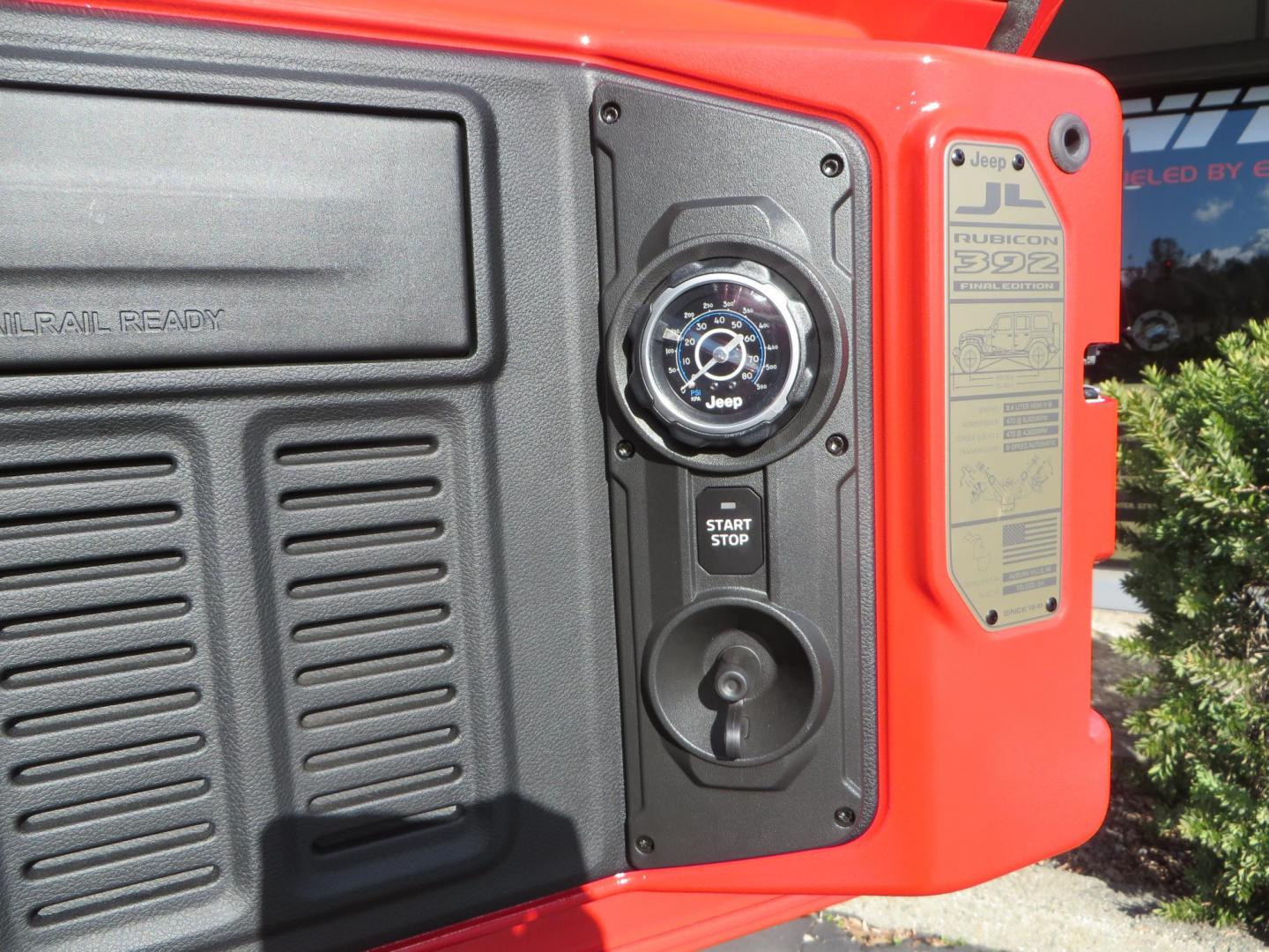 2024 Red /Black Jeep Wrangler Rubicon 392 (1C4RJXSJ3RW) with an 6.4L V8 DOHC 32V engine, 6M transmission, located at 2630 Grass Valley Highway, Auburn, CA, 95603, (530) 508-5100, 38.937893, -121.095482 - Final Edition Rubicon 392 with every option... Sitting on 17" Bronze Fuel Rebel wheels, 37" Toyo RT Trail tires, Baja Designs LP4 A pillar and bumper lights, paint correction before fully ceramic coated, PPF, and Ceramic window tint on front door glass and windshield. Sky One Touch Power top, Remova - Photo#64